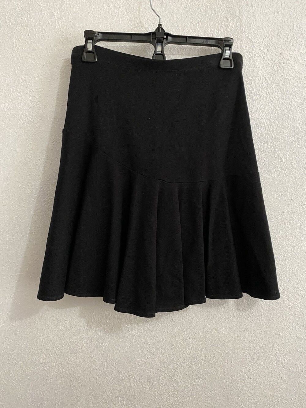 CAbi Women’s Black Capsule Skirt Sz 8 Soft Ruffle Flare Flounce Mini K32